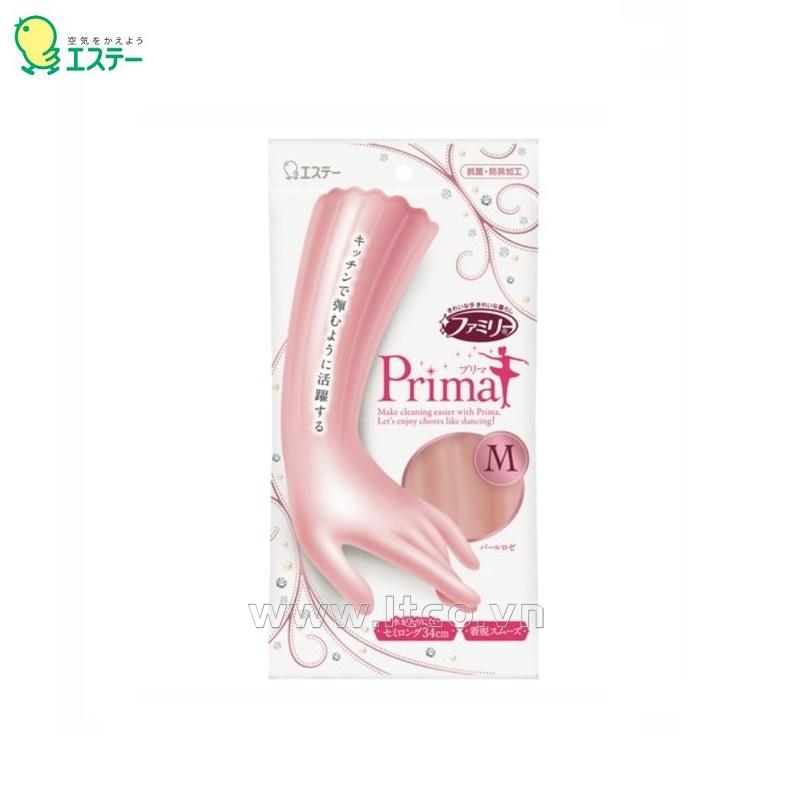 Găng tay cao su tự nhiên Prima (Rose) size M