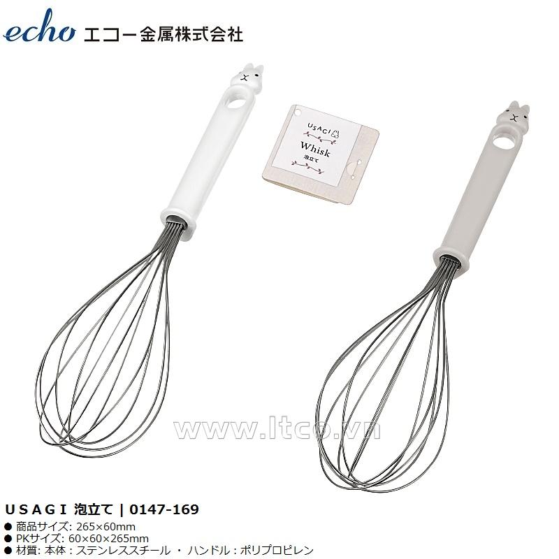 Dụng cụ đánh trứng tạo bọt Echo Usagi 26.5cm