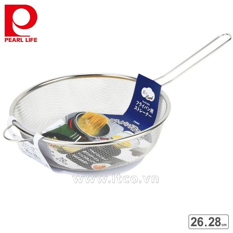 Vợt inox trụng mì, hủ tiếu Pearl Metal Ø26-28cm