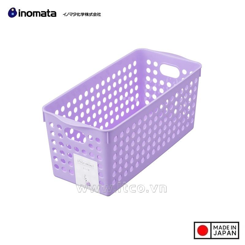 Rổ đựng đồ đa dụng Inomata size S - Light Purple