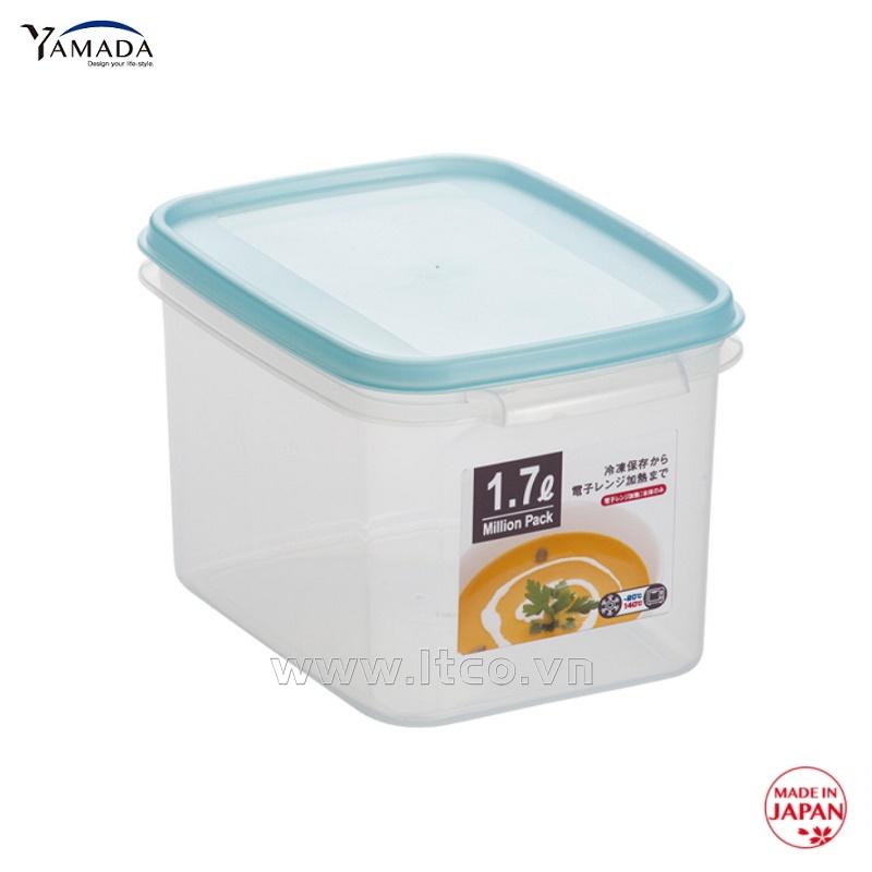 Hộp đựng thực phẩm Million Pack Kakudoku II 1.7L - Xanh