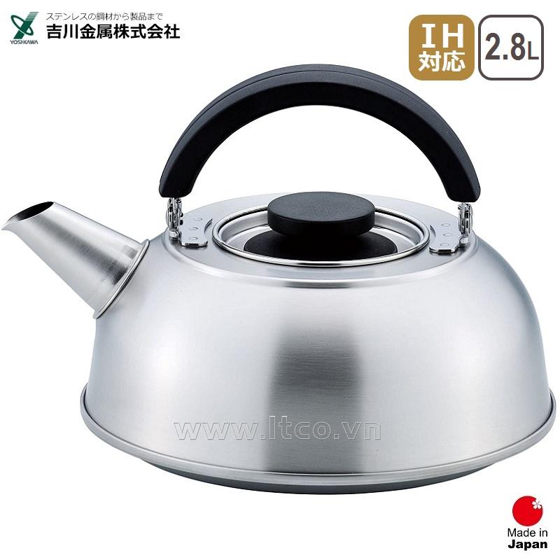 Ấm đun nước bếp từ kèm lọc trà Yoshikawa 2.8L