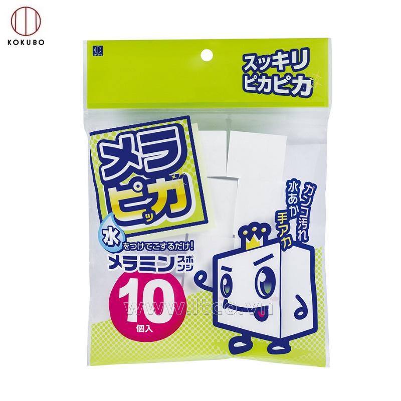 Set 10 miếng mút xốp Melamine rửa sạch ly cốc Kokubo