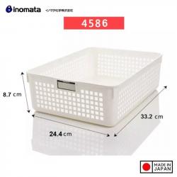 Rổ nhựa đa dụng Inomata size A4 - Màu trắng_2