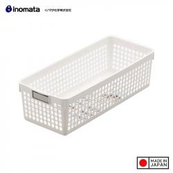 Rổ nhựa đa dụng Inomata size SS - Màu trắng_1