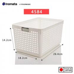 Rổ nhựa đa dụng Inomata size XL - Màu trắng_2