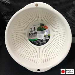 Rổ nhựa tròn Sanada Seiko Ø24cm - Màu trắng_3