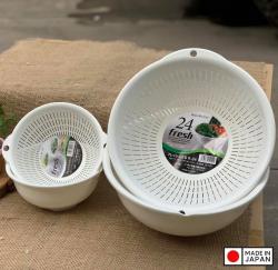 Rổ nhựa tròn Sanada Seiko Ø24cm - Màu trắng_4