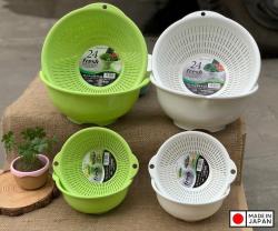 Rổ nhựa tròn Sanada Seiko Ø24cm - Màu trắng_5