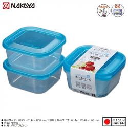 Bộ 2 hộp thực phẩm 750ml - Nắp xanh_A