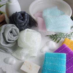 Khăn tắm tạo bọt mềm mại  Awayuki - Xám_3