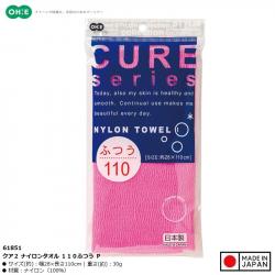 Khăn tắm tạo bọt mềm Ohe Cure Series 28x110cm - Hồng_A