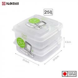Set 2 hộp bảo quản thực phẩm Nakaya Open Pack L4 250ml x2_12