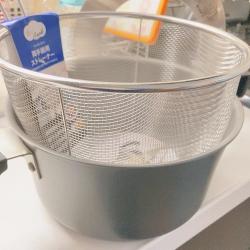 Vợt inox trụng mì, hủ tiếu Pearl Metal Ø16-18cm_6