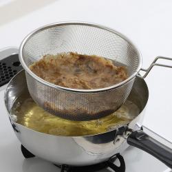 Vợt inox trụng mì, hủ tiếu Pearl Metal Ø16-18cm_3