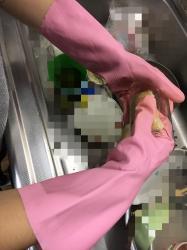 Găng tay cao su mềm Dunlop Size M - màu hồng_7