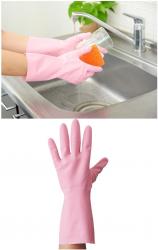 Găng tay cao su mềm Dunlop Size M - màu hồng_5