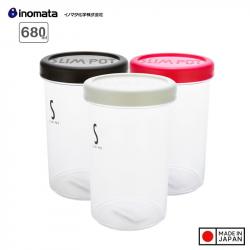 Hộp đựng đồ khô Slim Pot 680ml - nắp hồng_2