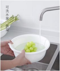 Chậu nhựa tròn Inomata Leaf 2.9L - Màu xanh_4