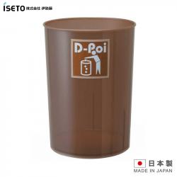 Thùng rác văn phòng Iseto D-Poi 10 lít - Nâu_3