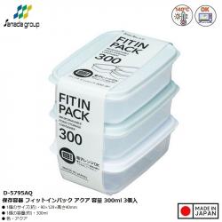 Set 03 hộp thực phẩm nắp mềm Fit in Pack 300ml - Xanh mint_1