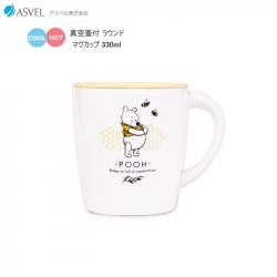 Cốc inox giữ nhiệt Asvel Cafe Mug 330ml - Hình gấu Pooh_A