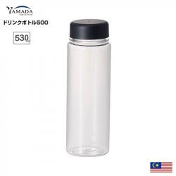 Bình nước nhựa Tritan Yamada 530ml - Black Lid_A