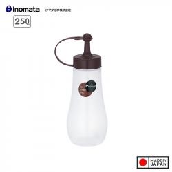 Chai đựng nước sốt Inomata Enough 250ml (S) - Nắp Nâu_A