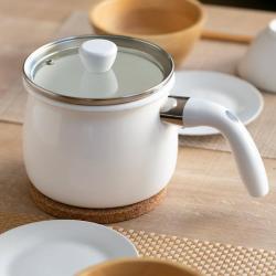 Nồi đa năng tráng men Pearl Metal Bianco 16cm (2.0L)_7