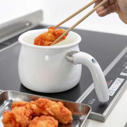 Nồi đa năng tráng men Pearl Metal Bianco 16cm (2.0L)_6