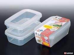 Bộ 2 hộp thực phẩm 800ml - Nắp trắng_4