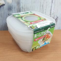 Set 3 hộp thực phẩm 380ml - Nắp trắng_2