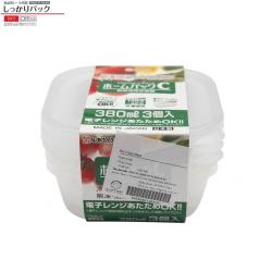 Set 3 hộp thực phẩm 380ml - Nắp trắng_4