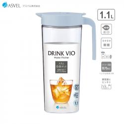 Bình nước nắp khóa Asvel Drink Vio 1.1L - Aqua_1