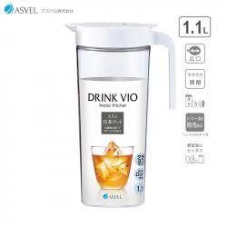 Bình nước nắp khóa Asvel Drink Vio 1.1L - White_A