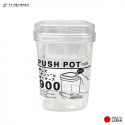 Hộp đựng thực phẩm Push Pot 900ml - Trắng trong_1