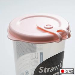Cốc uống nước có lỗ cắm ống hút Straw Cup 500ml (màu hồng)_2