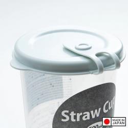 Cốc uống nước có lỗ cắm ống hút Straw Cup 500ml (màu xanh)_2