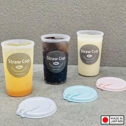 Cốc uống nước có lỗ cắm ống hút Straw Cup 500ml (màu xanh)_6