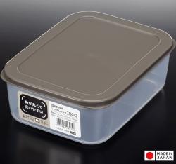 Hộp đựng thực phẩm Nakaya Container 1.8L - Nắp nâu_A