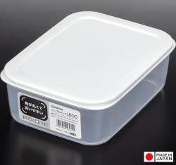 Hộp đựng thực phẩm Nakaya Container 1.8L - Nắp trắng_A