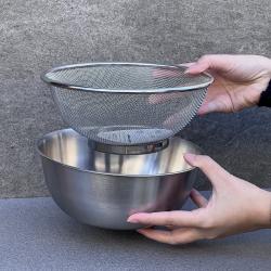 Rổ tròn inox Colander Ø22cm_8