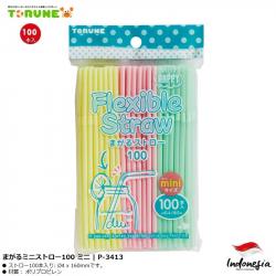 Set 100 ống hút mini Torune Flexible Ø4x160mm_A