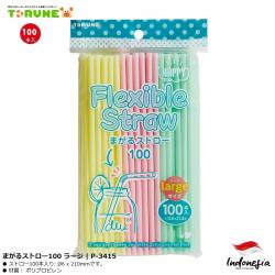 Set 100 ống hút Torune Flexible Ø6x210mm_A