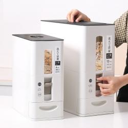Thùng gạo thông minh Asvel Unix Ware 12kg - Màu nâu_10