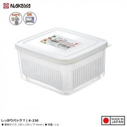 Hộp đựng thực phẩm có giá lót Nakaya Pack T 1.1L_A