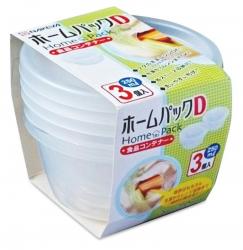 Bộ 3 hộp thực phẩm tròn 250ml - Nắp trong_3