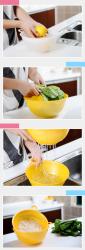 Chậu rửa có tai treo 2L - Màu vàng_9