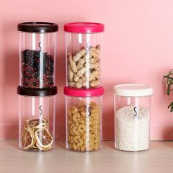 Hộp đựng đồ khô Slim Pot 680ml - nắp hồng_8