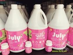 Nước giặt xả July 2X Sweet Pink - 3500ml Hồng_2